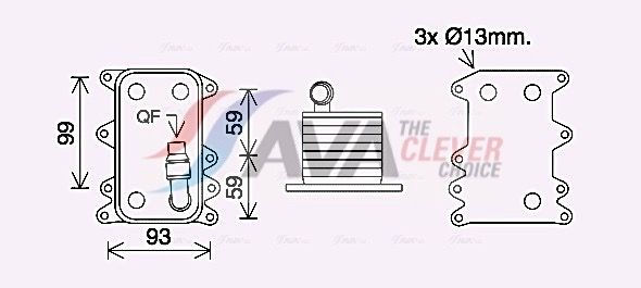 17217803830AQ1 BW3560 自动变速箱机油冷却器