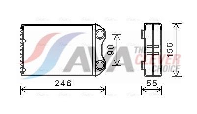 64111497527AQ BW6426 暖风水箱