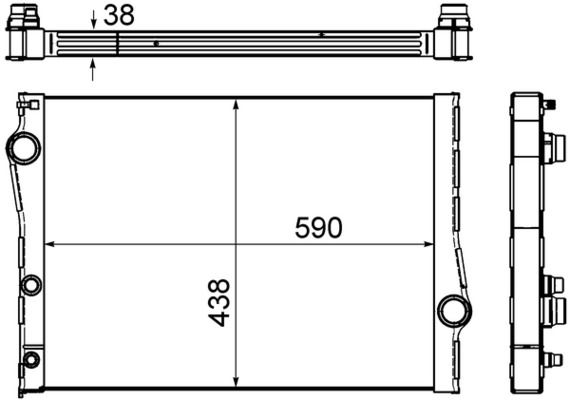 17117807624MO CR 1049 000S 水箱散热器